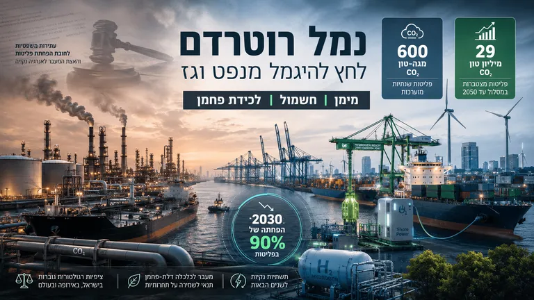 תמונה עבור הכתבה: נמל רוטרדם תחת לחץ להיגמל מנפט וגז