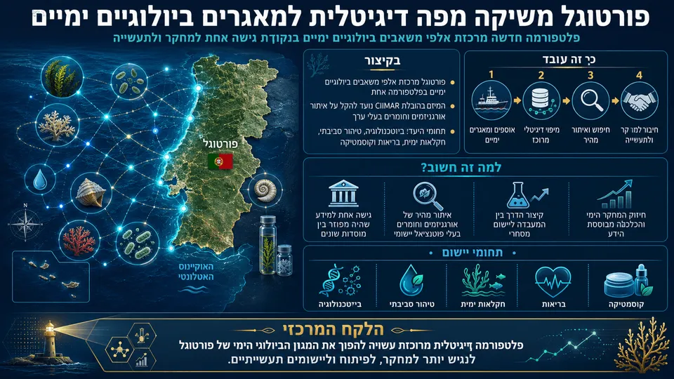 פורטוגל משיקה מפה דיגיטלית למאגרים ביולוגיים ימיים