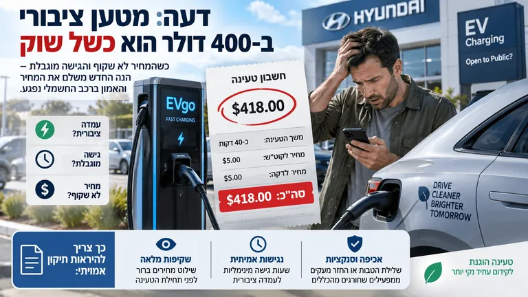 דעה: מטען ציבורי ב-400 דולר הוא כשל שוק