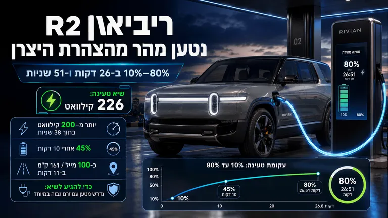 תמונה עבור הכתבה: ריביאן R2 נטען מהר מהצהרת היצרן