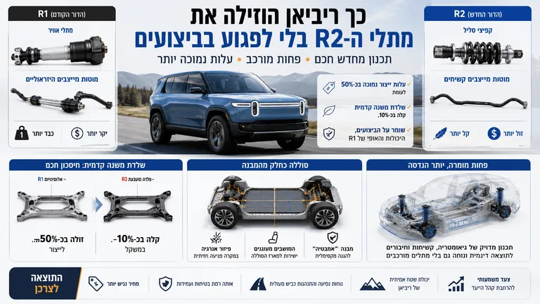 תמונה עבור הכתבה: כך ריביאן הוזילה את מתלי ה-R2 בלי לפגוע בביצועים