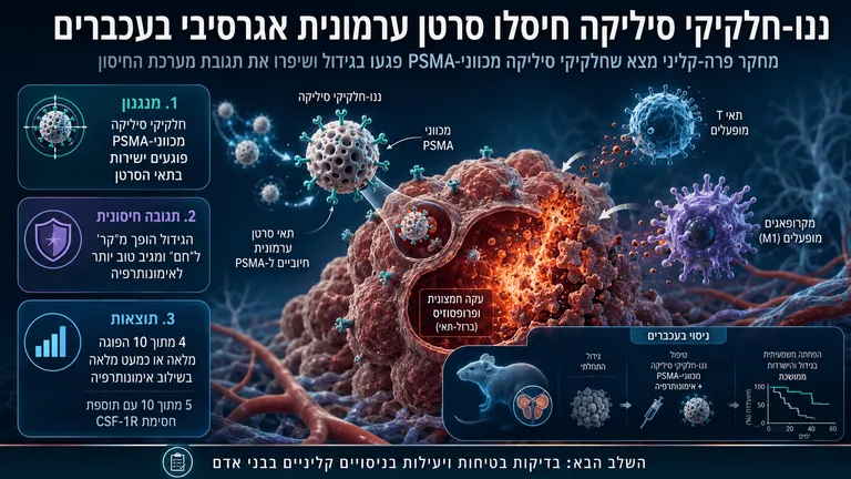 תמונה עבור הכתבה: ננו-חלקיקי סיליקה חיסלו סרטן ערמונית אגרסיבי בעכברים