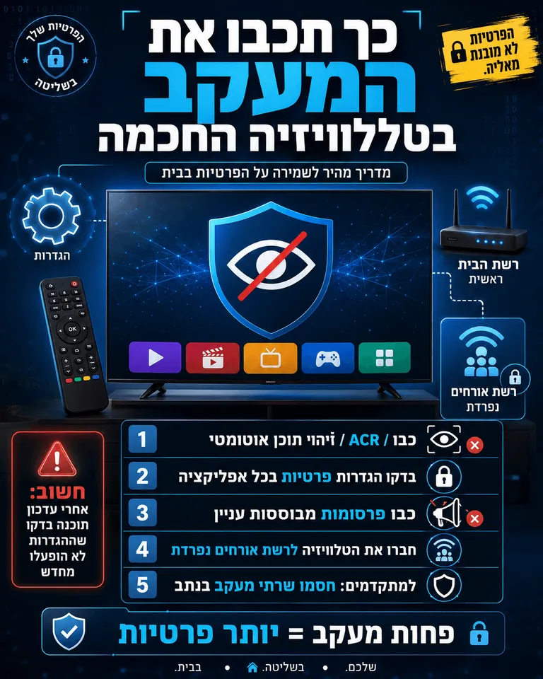 תמונה עבור הכתבה: כך תכבו את המעקב בטלוויזיה החכמה
