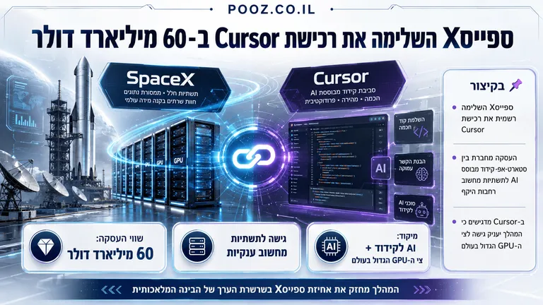 ספייסX השלימה את רכישת Cursor ב־60 מיליארד דולר