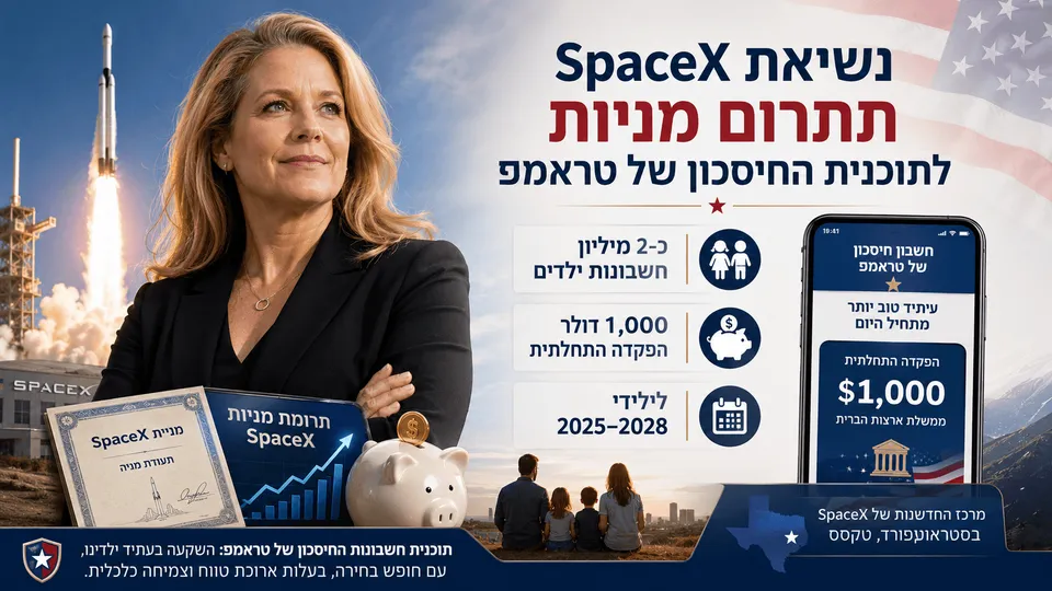 נשיאת SpaceX תתרום מניות לתוכנית החיסכון של טראמפ