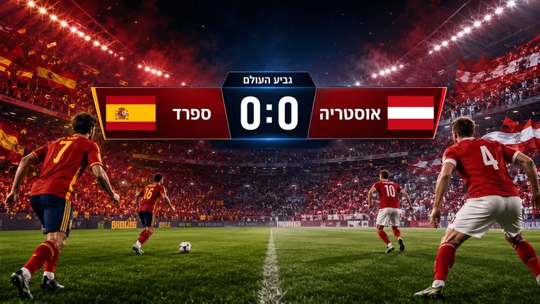 תמונה עבור הכתבה: ספרד ואוסטריה נתקעו על 0:0 במונדיאל