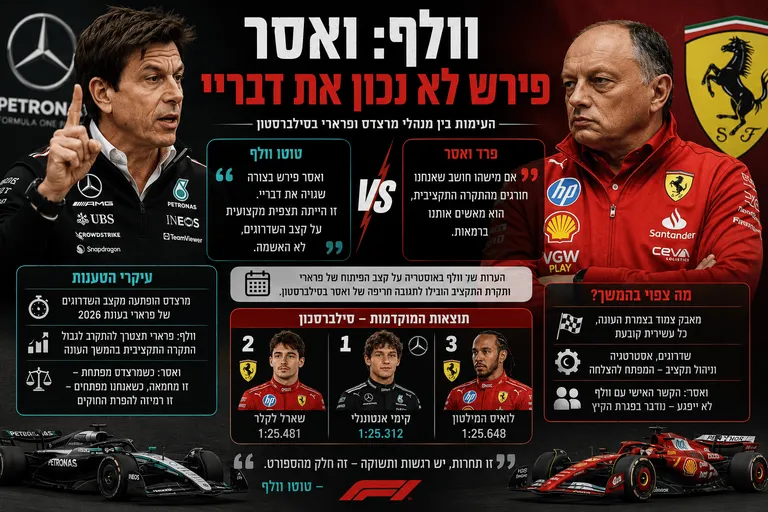 וולף: ואסר פירש לא נכון את דבריי