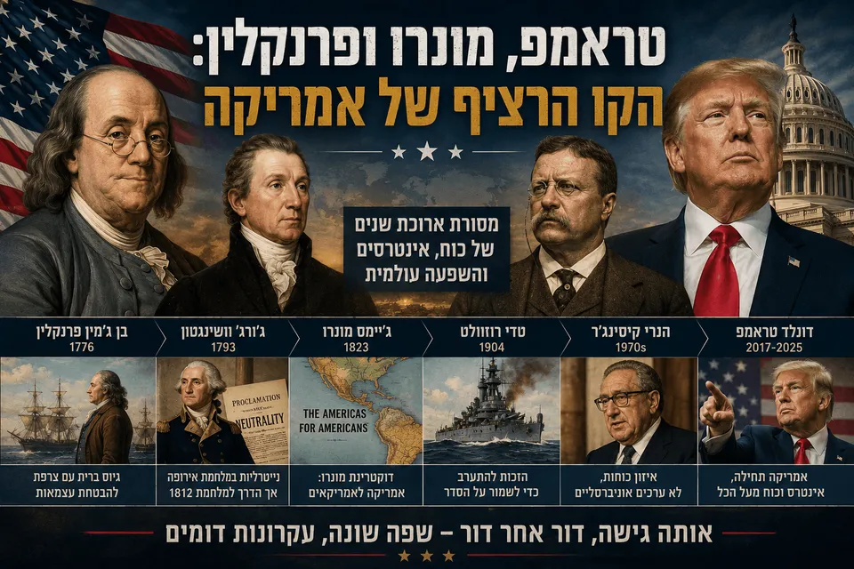טראמפ, מונרו ופרנקלין: הקו הרציף של אמריקה