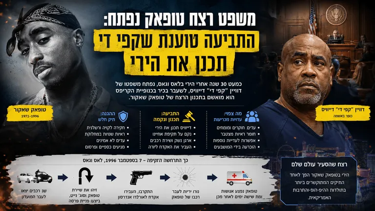 משפט רצח טופאק נפתח: התביעה טוענת שקפי די תכנן את הירי