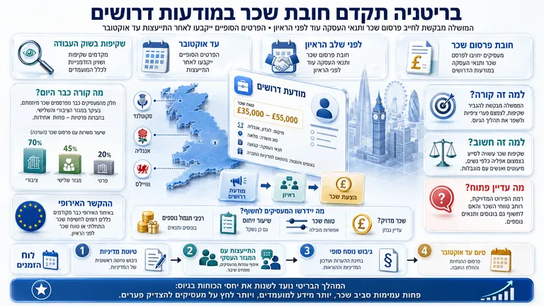 תמונה עבור הכתבה: בריטניה תקדם חובת שכר במודעות דרושים