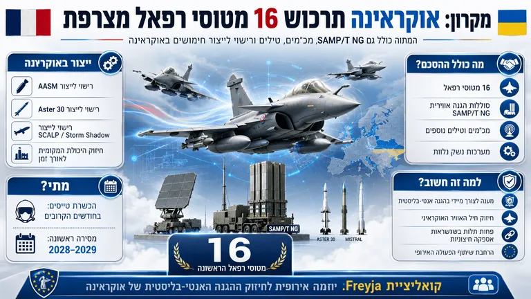 תמונה עבור הכתבה: מקרון: אוקראינה תרכוש 16 מטוסי רפאל מצרפת