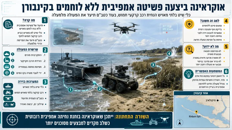 תמונה עבור הכתבה: אוקראינה ביצעה פשיטה אמפיבית ללא לוחמים בקינבורן