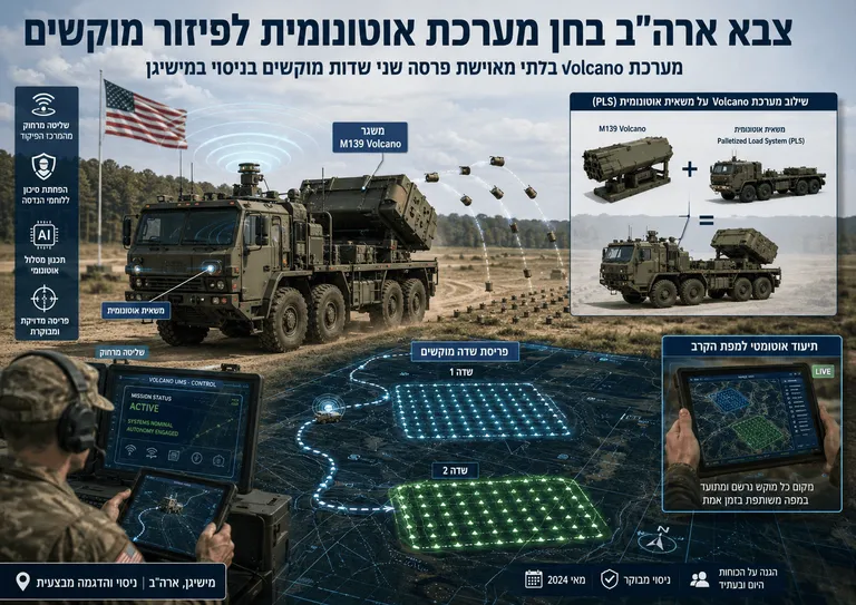 תמונה עבור הכתבה: צבא ארה״ב בחן מערכת אוטונומית לפיזור מוקשים