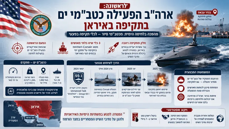 תמונה עבור הכתבה: לראשונה: ארה"ב הפעילה כטב"מי ים בתקיפה באיראן