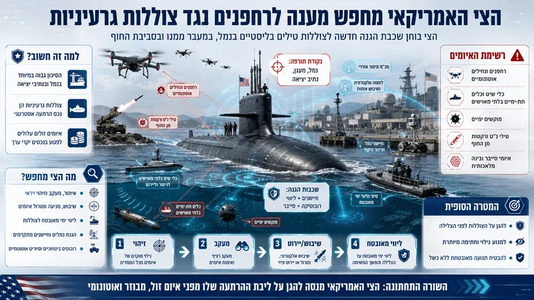 תמונה עבור הכתבה: הצי האמריקאי מחפש מענה לרחפנים נגד צוללות גרעיניות