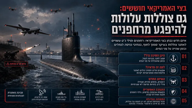 תמונה עבור הכתבה: בצי האמריקאי חוששים: גם צוללות עלולות להיפגע מרחפנים