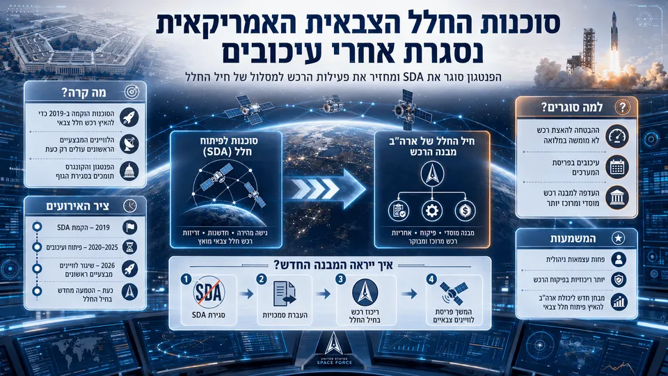 סוכנות החלל הצבאית האמריקאית נסגרת אחרי עיכובים