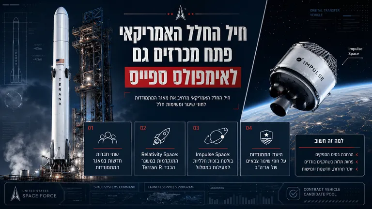 תמונה עבור הכתבה: חיל החלל האמריקאי פתח מכרזים גם לאימפולס ספייס