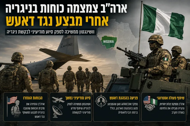 תמונה עבור הכתבה: ארה"ב צמצמה כוחות בניגריה אחרי מבצע נגד דאעש