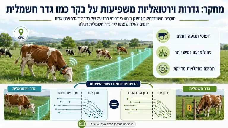 תמונה עבור הכתבה: מחקר: גדרות וירטואליות משפיעות על בקר כמו גדר חשמלית
