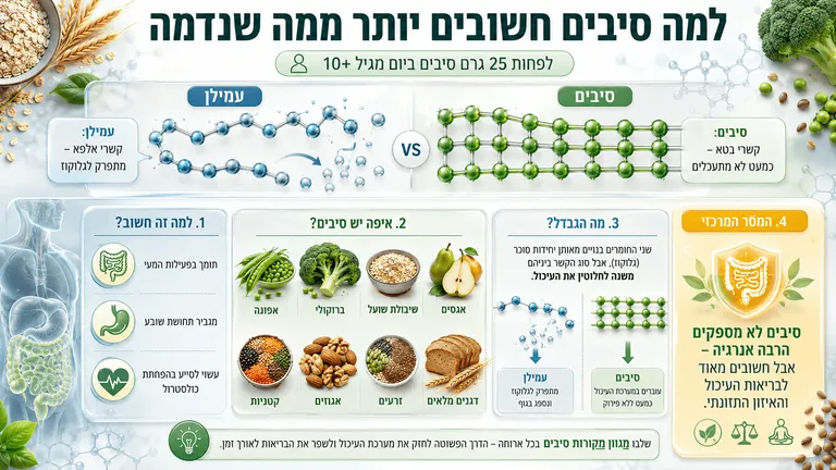 תמונה עבור הכתבה: למה סיבים חשובים יותר ממה שנדמה