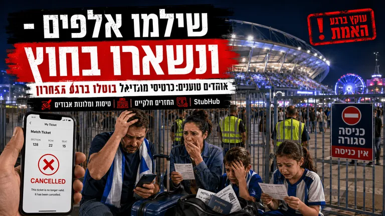 אוהדים טוענים: שילמו אלפים ונותרו מחוץ למונדיאל