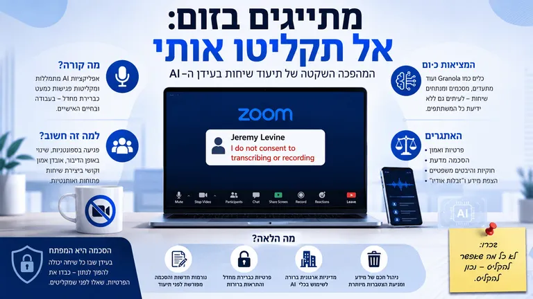 תמונה עבור הכתבה: מתייגים בזום: אל תקליטו אותי